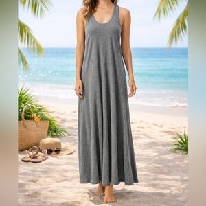 THE GREAT. Swing Tank Dress in Gray - Size 1 or Small